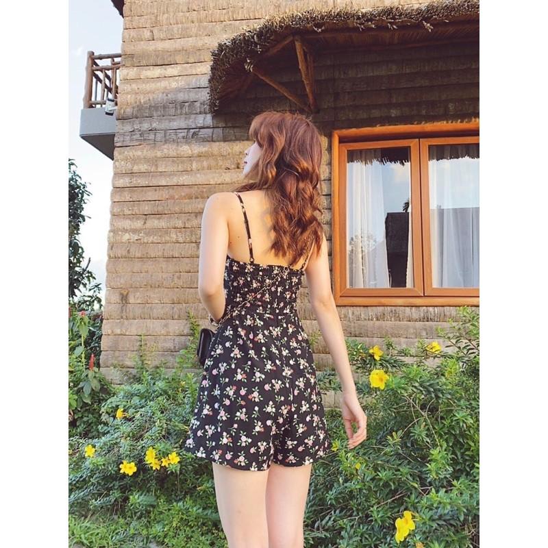Jum short hoa đen