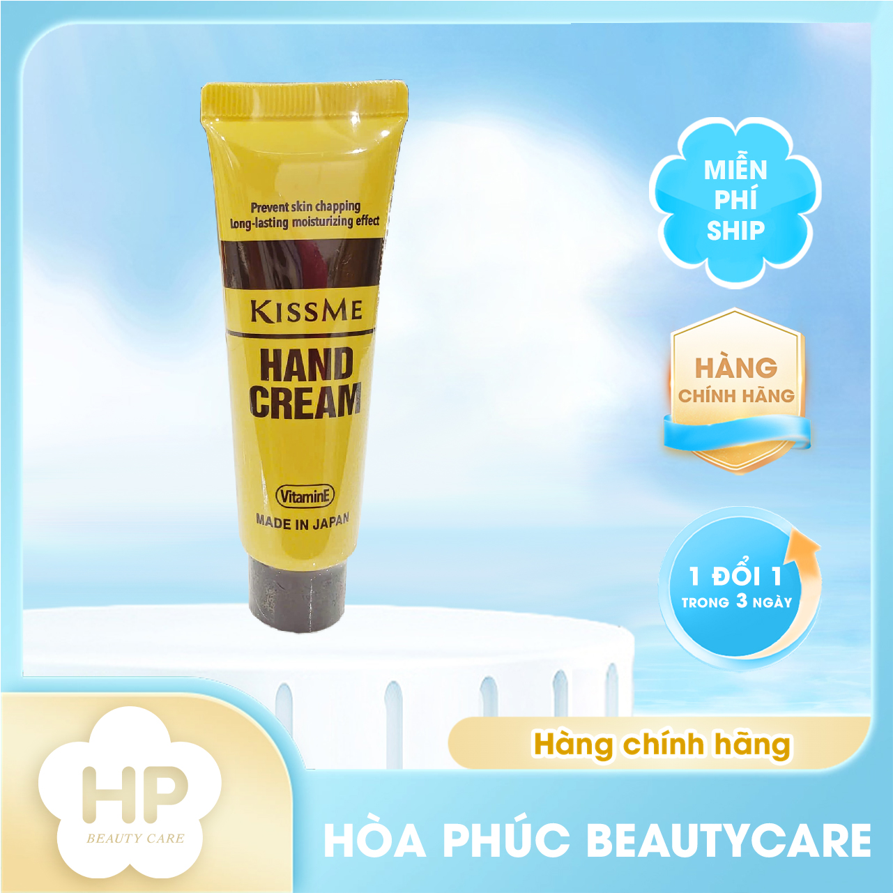 Kem Dưỡng Ẩm Và Làm Mềm Da Tay Kissme Moisturizing Hand Cream 65G & 30G