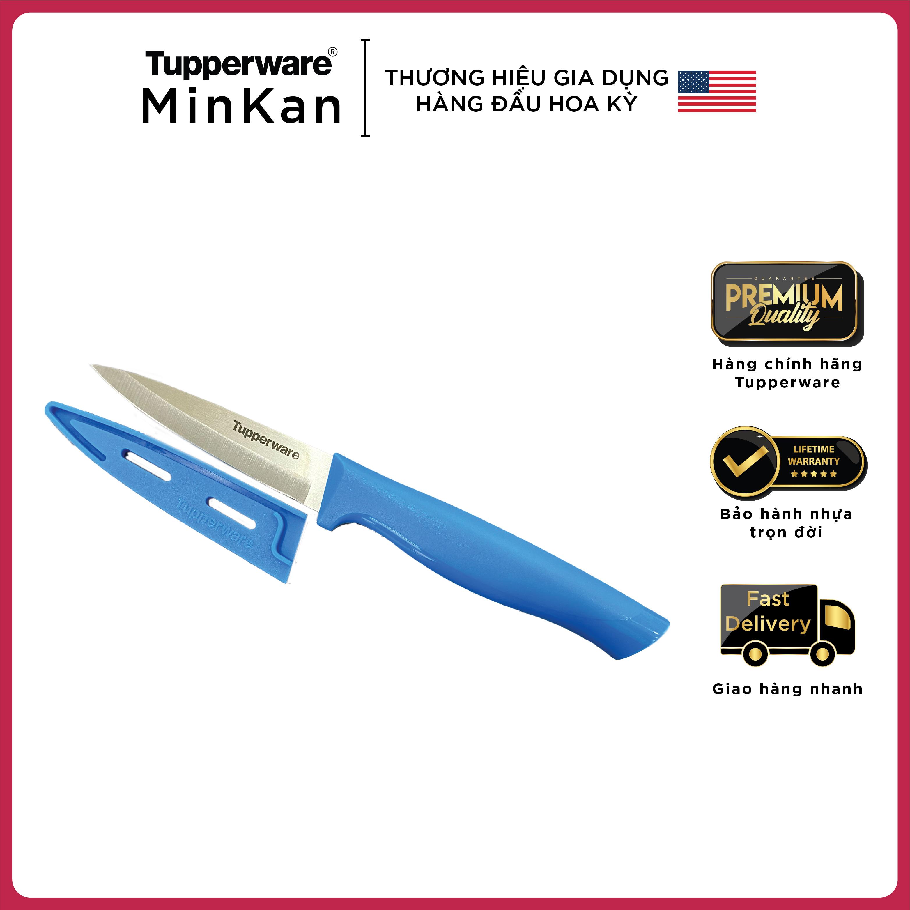 Dao Tupperware Paring Knife có vỏ màu xanh biển