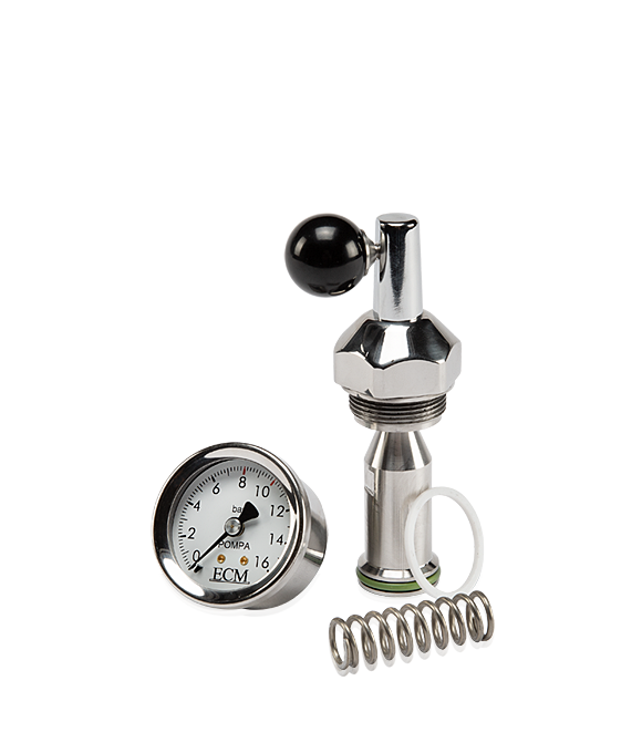 ECM E61 Flow Control Kit - Stainless Steel Mushroom White Gauge - Hàng nhập khẩu