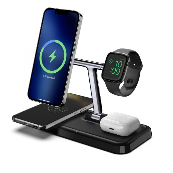BỘ SẠC KHÔNG DÂY4 THIẾT BỊ HYPERJUICE 4-IN-1 WIRELESS PORTABLE & TRAVEL HJ-499QM - HÀNG CHÍNH HÃNG