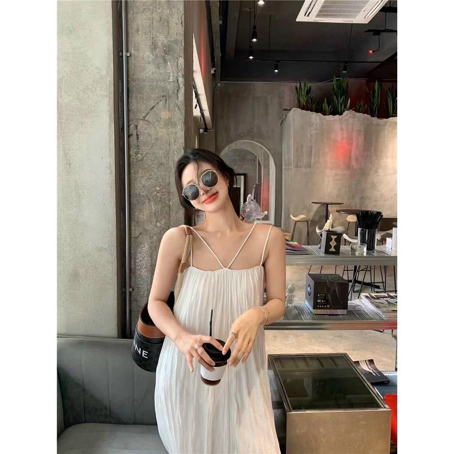 ĐẦM MAXI 2 DÂY XẾP LY NHẸ FORM RỘNG CỰC ĐÁNG IU LUN CÁC NÀNG ƠI