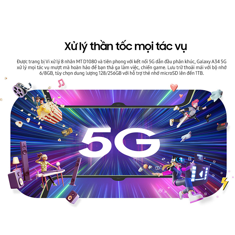 Điện thoại Samsung Galaxy A34 5G - Hàng chính hãng