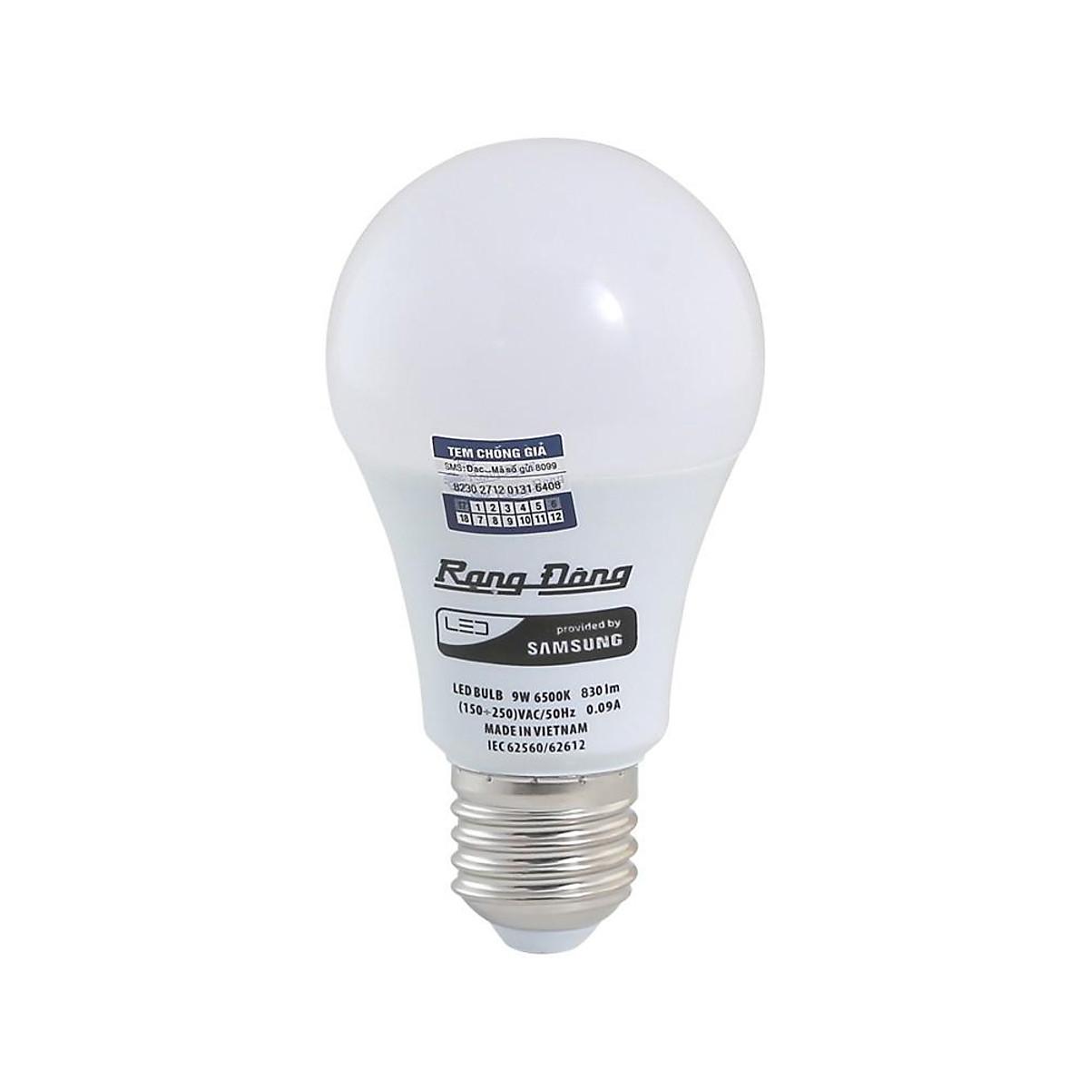 Bóng đèn LED BULB cảm biến 9W Rạng Đông