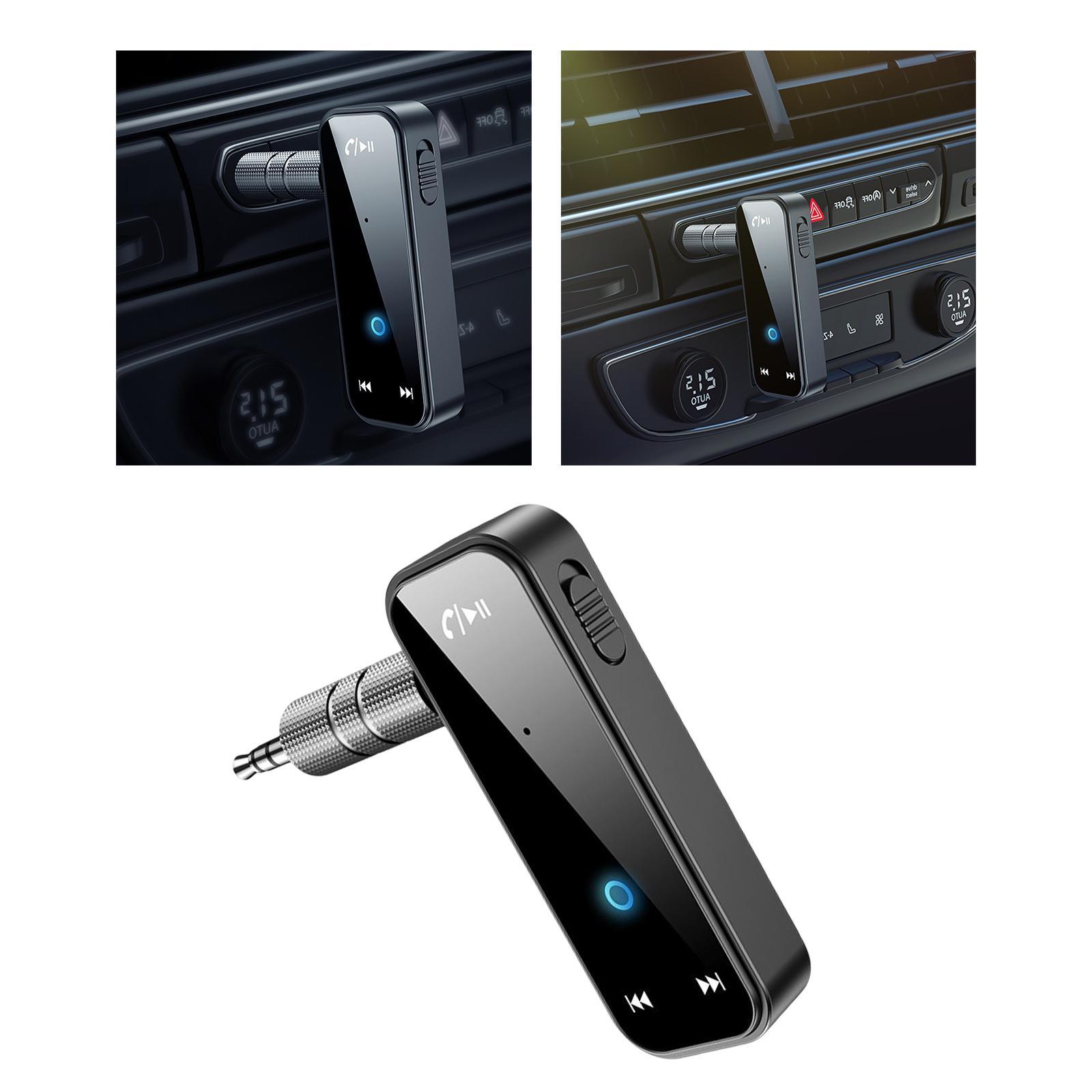 3.5mm Jack Car AUX Adapter Bluetooth 5.0 Receiver for Home Music Streaming Stereo