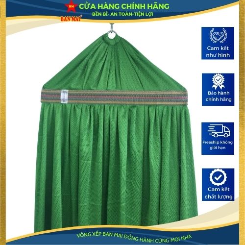 Võng lưới số 9.2, căng kim dày BAN MAI, khổ rộng, cán thép 50