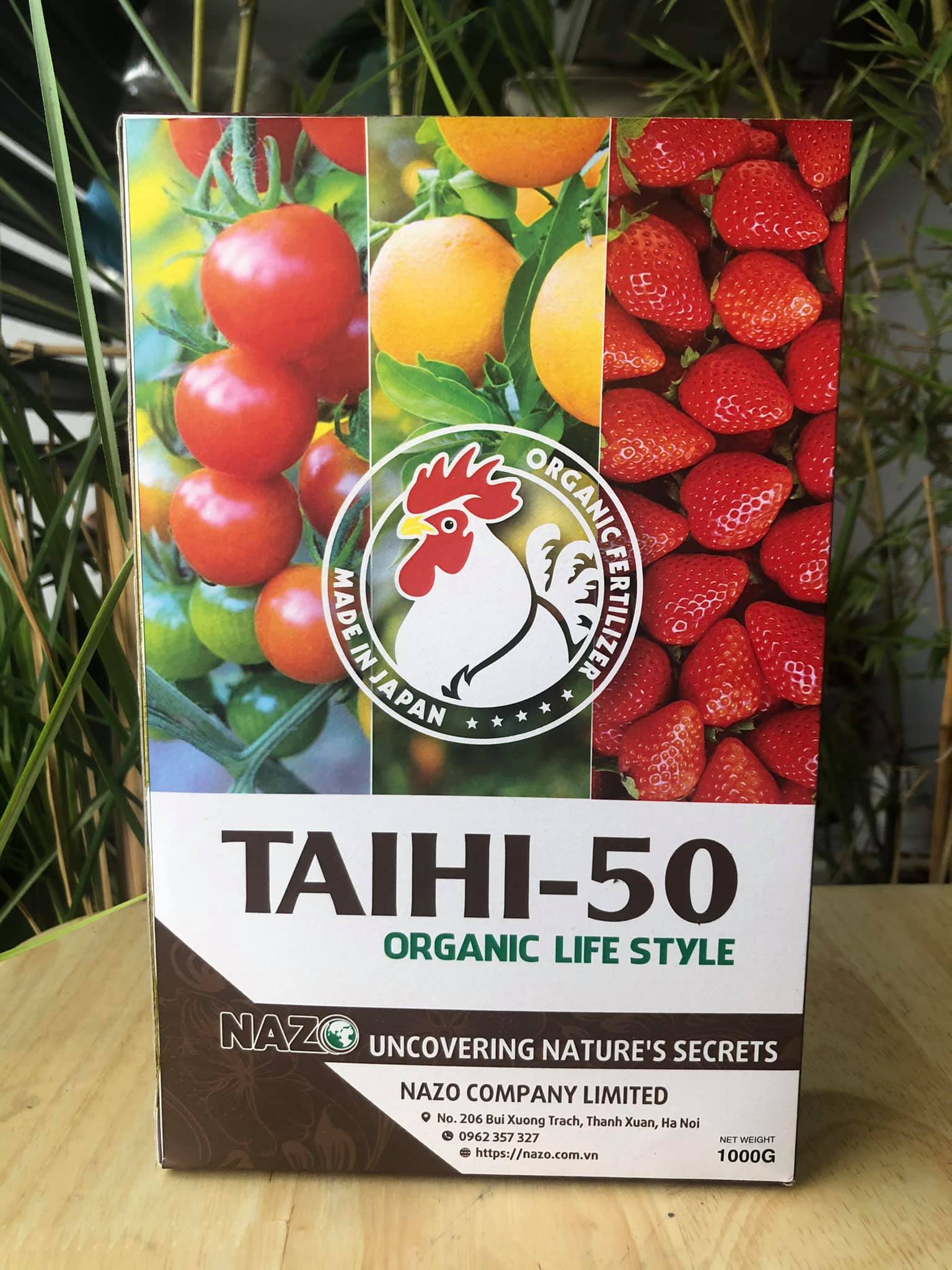 Phân bón hữu cơ cao cấp TAIHI-50 (Túi 1kg)