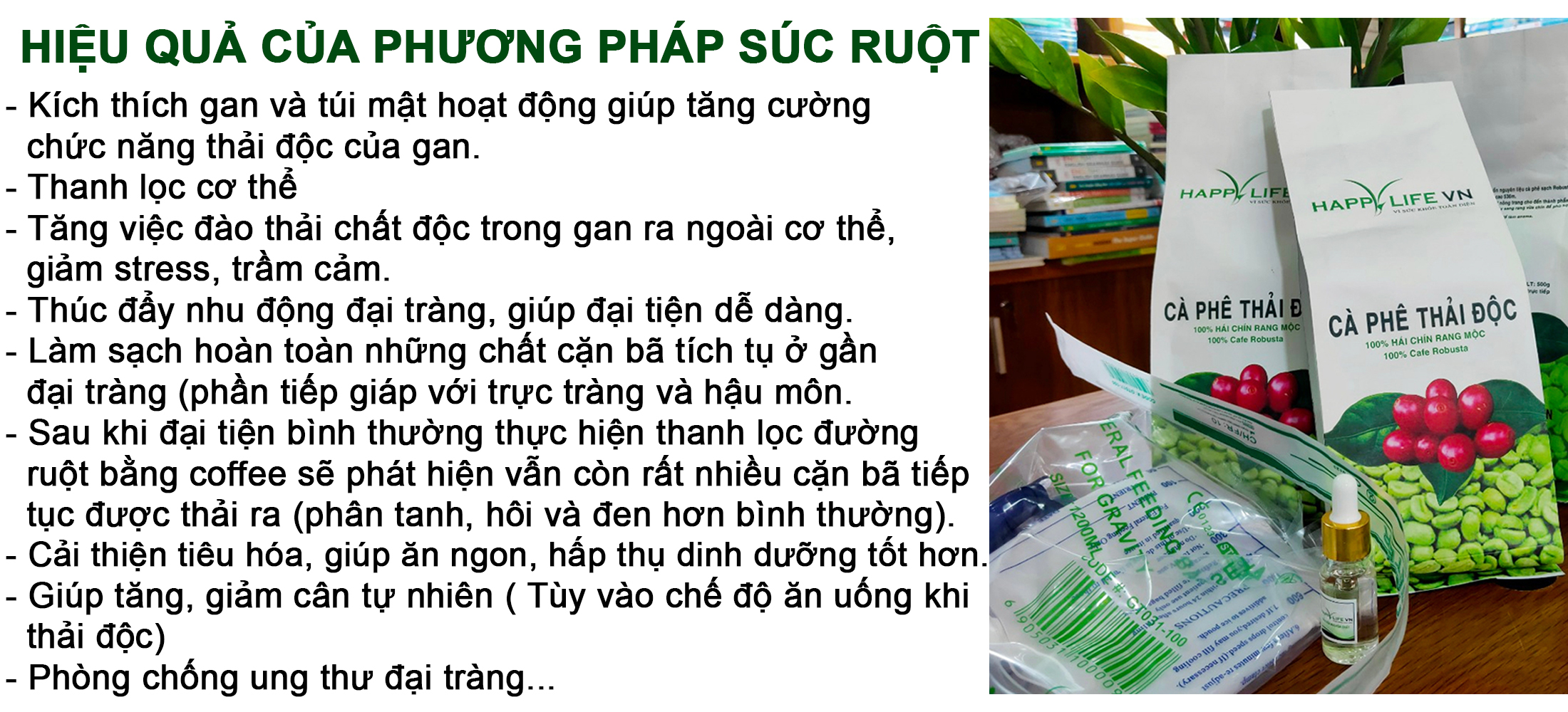 Bộ Thải Độc Đại Tràng Bằng Cà Phê Hữu Cơ - Liệu Trình 10 Ngày (Coffee Enema), 10 túi lọc