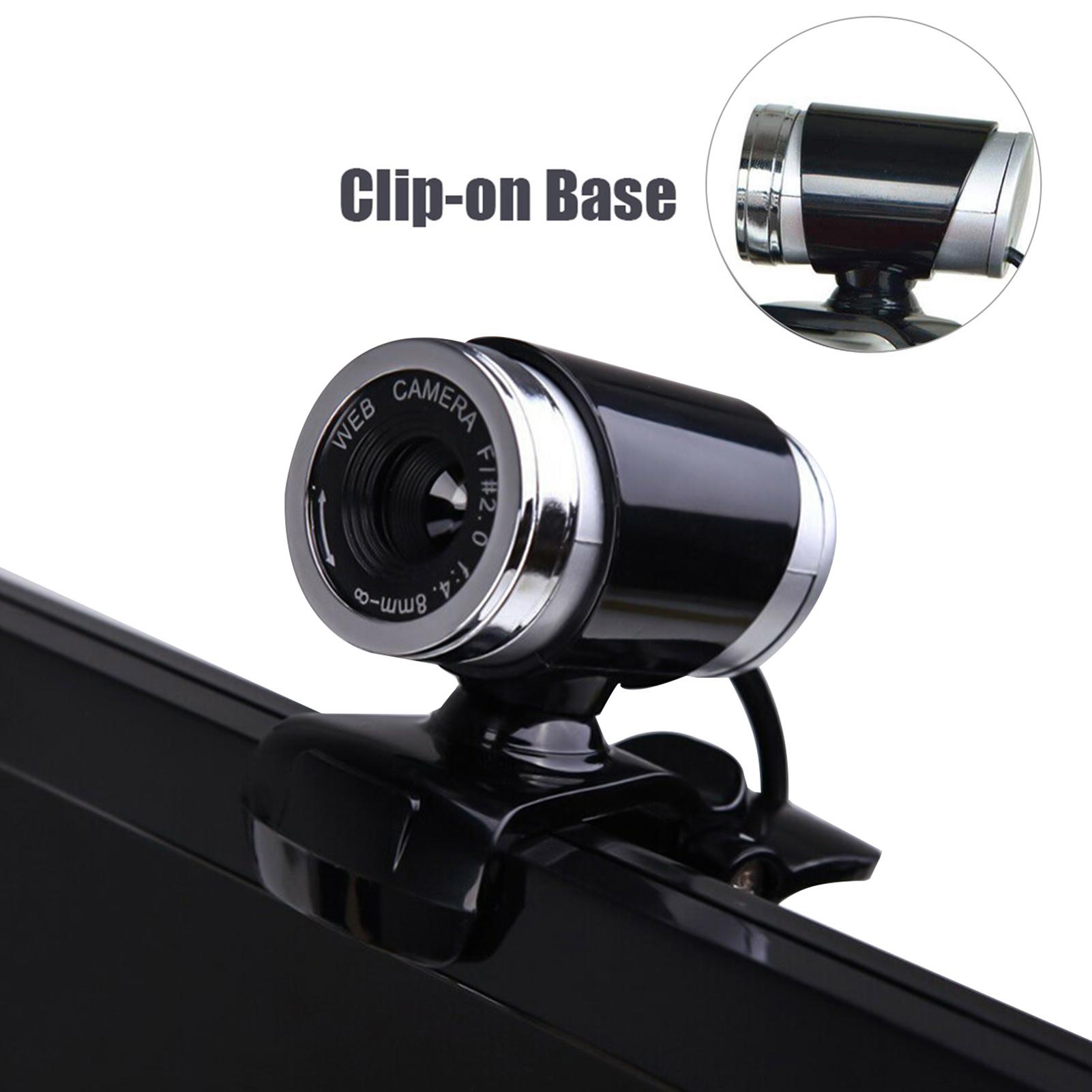 Máy ảnh Web độ nét cao 480P USB 2.0 với đế kẹp micrô 60FPS Không có ổ đĩa cho máy tính xách tay