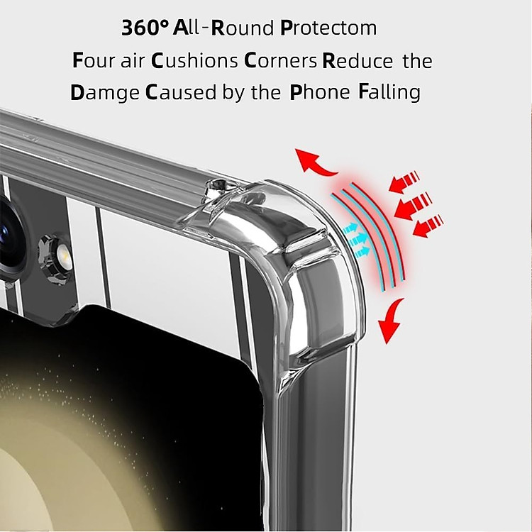 Ốp lưng sạc từ tính cho điện thoại Samsung Galaxy Z Flip 5 hiệu Likgus CrashProof - độ trong tuyệt đối, chống trầy xước, chống ố vàng, tản nhiệt tốt - Hàng nhập khẩu