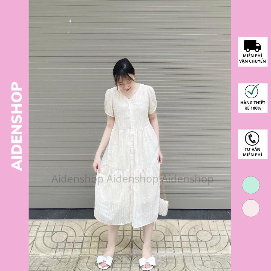 Váy bầu thiết kế thời trang cao cấp Aidenshop đầm suông sau sinh nữ ren