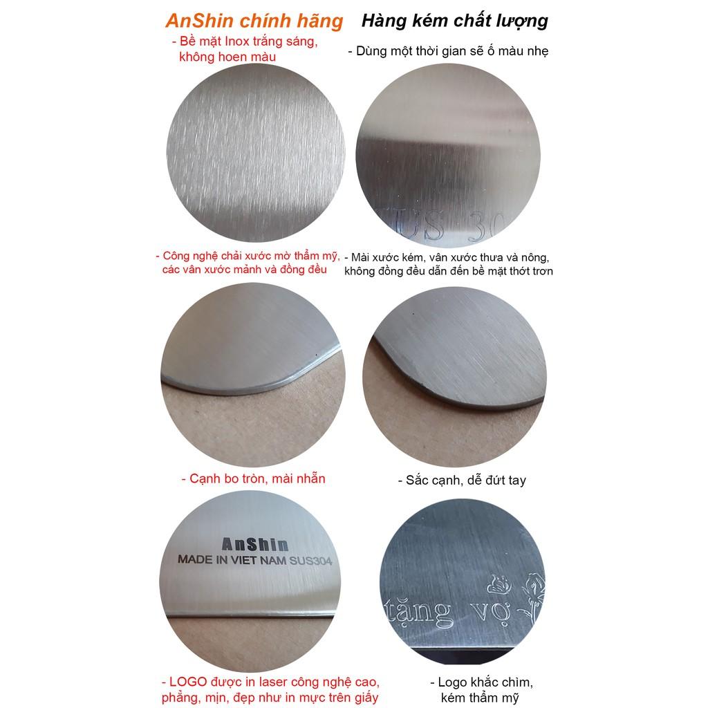 Thớt Inox 304 AnShin kháng khuẩn - chống ẩm mốc độc hại