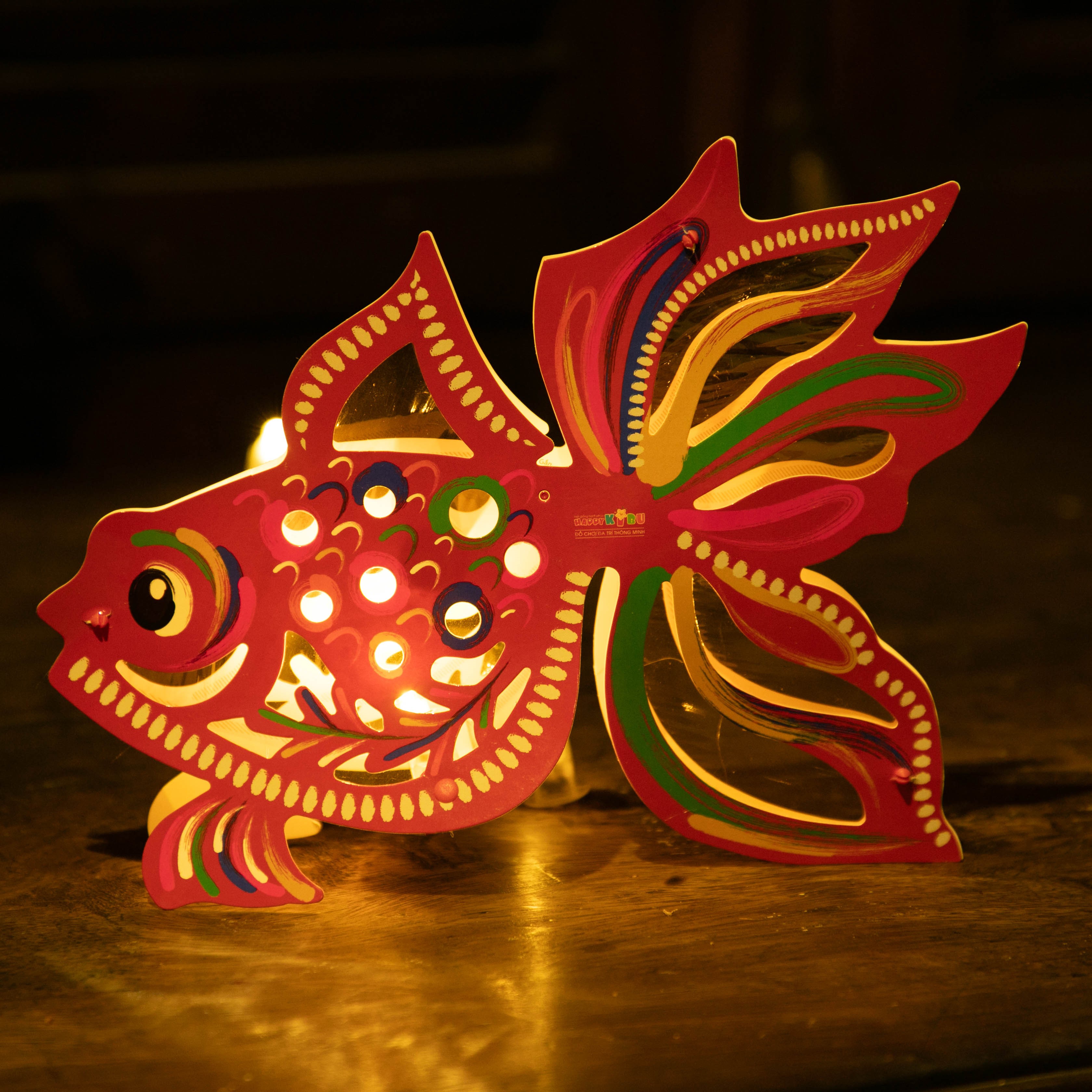 Lồng đèn Trung Thu Happy Kibu - Lồng đèn trang trí &quot;Ký ức tuổi thơ&quot; hình Cá (size mini)
