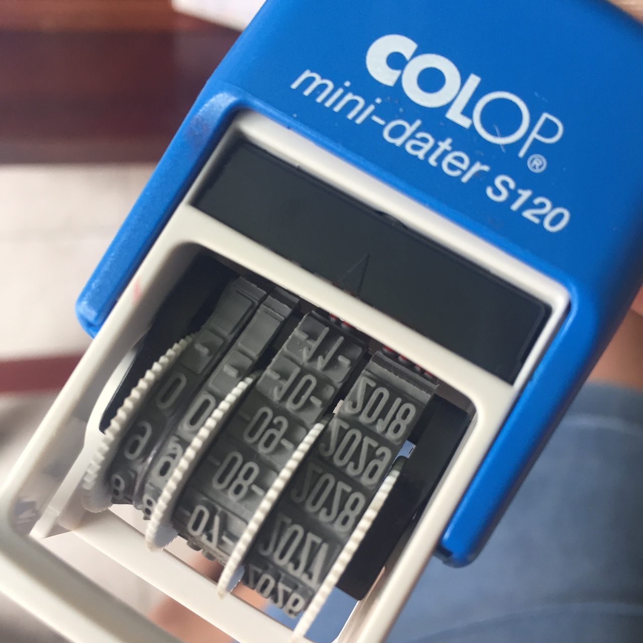 Con Dấu Chỉnh Ngày Tháng Colop Mini Dater S120 Màu Mực Đỏ