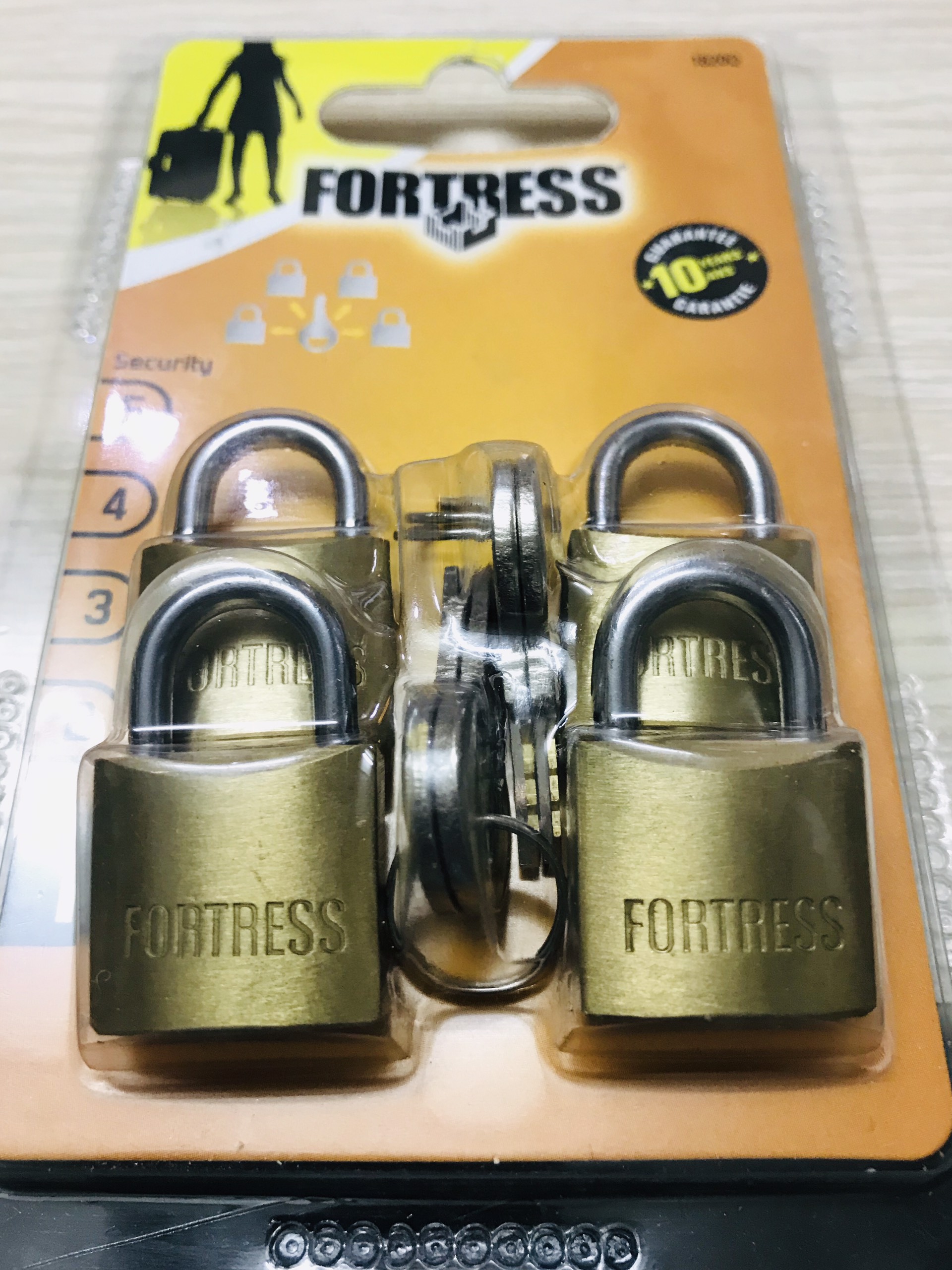 Bộ 4 khóa Vali Du Lịch Fortress- 1820Q