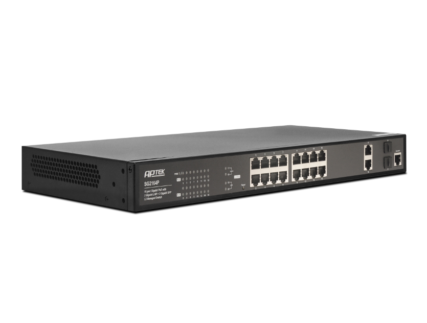 Switch APTEK SG2164P 16 Port POE L2 Managed - Hàng chính hãng