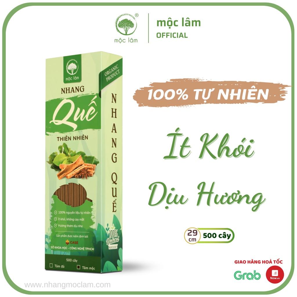 [COMBO 3HỘP] Nhang Quế Thiên Nhiên 1500cây 29cm - TIẾT KIỆM 30K - Nhang Sạch - Ít khói - MỘC LÂM