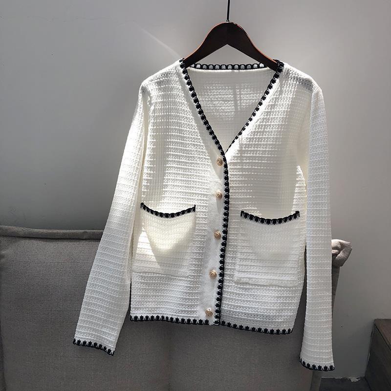 Cardigan nữ mỏng croptop hàn quốc dài tay cổ v ulzzang - 035