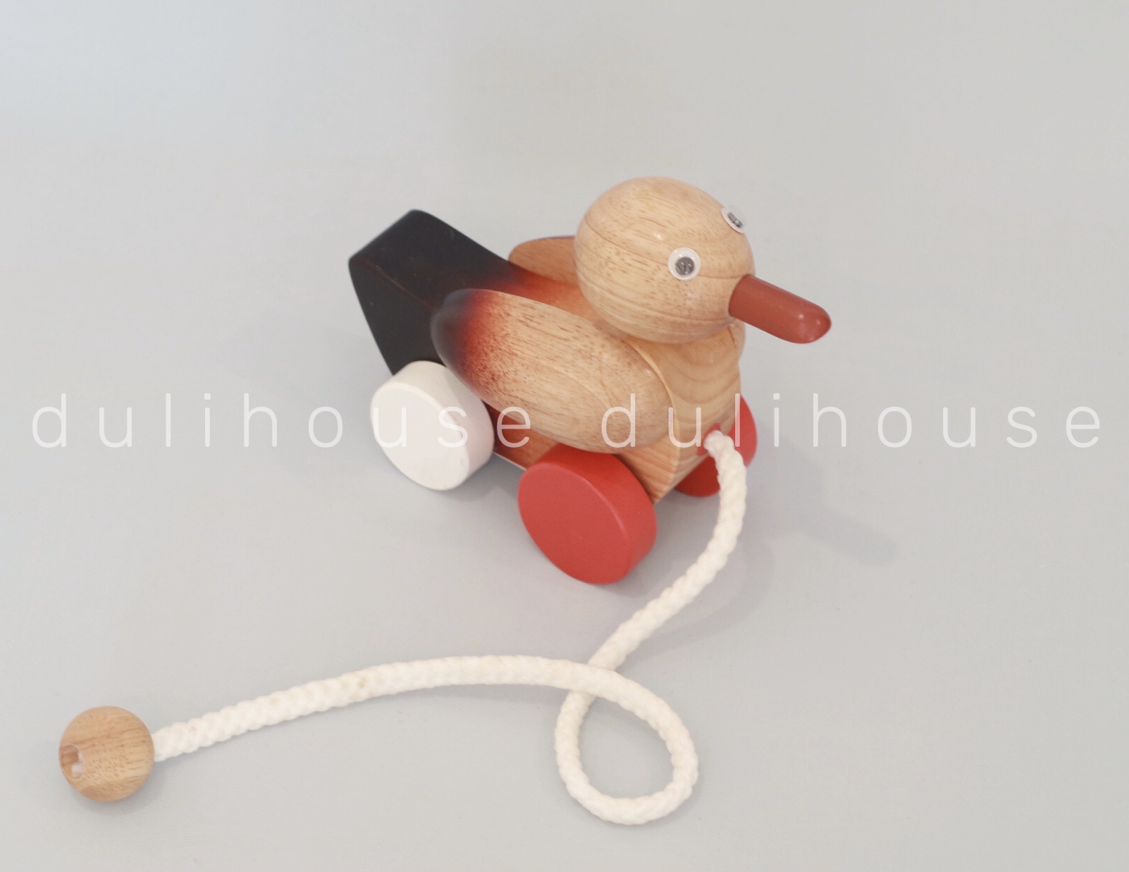 Đồ chơi gỗ cao cấp Thú kéo dây có bánh xe - hàng chính hãng