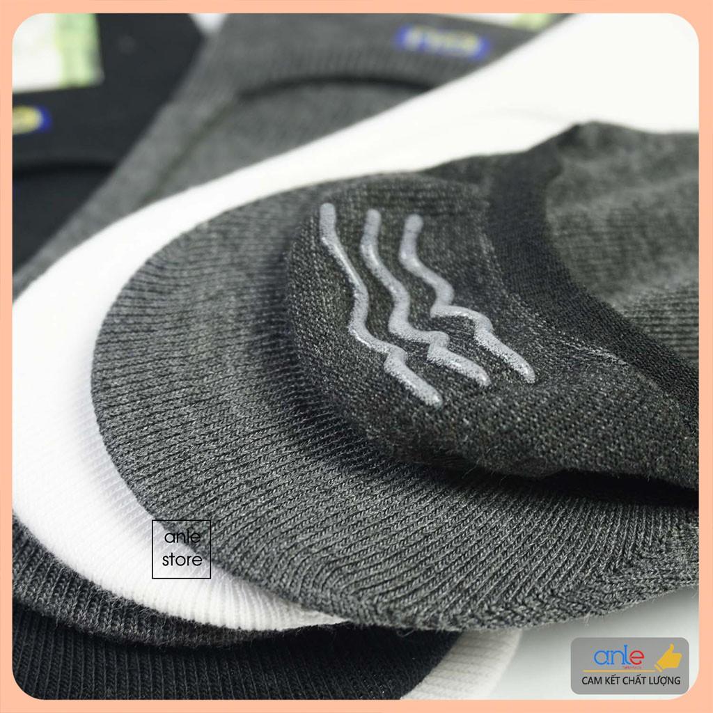 Tất lười nam Vớ hài Cotton gót Silicon chống tụt tối đa khử mùi thấm hút mồ hôi hàng xuất Nhật - Anle Store