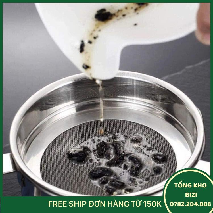 Ca Lọc Dầu Ăn Có Lưới Lọc Cặn Bằng Inox 304 Không Gỉ - Free Ship Toàn Quốc