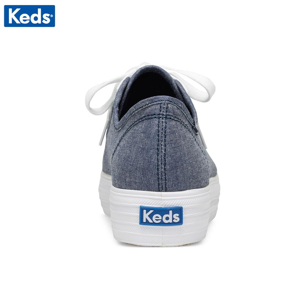 Giày Keds Nữ - Triple Kick Mini Chambray Blue - KD060332