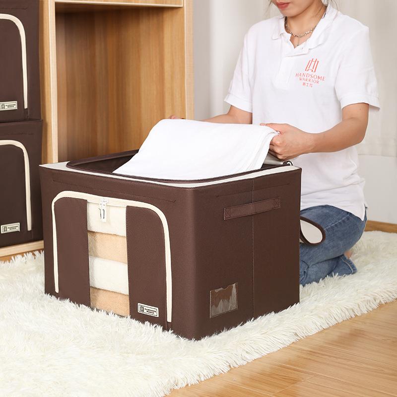 Giá Rẻ Nhất Vải Oxford Chống Thấm Nước 4 Khung Thép Hộp Bảo Quản Có Thể Gập Lại Baina Hộp Người Tổ Chức Phong Cách Nhà Tổ Chức Quần Áo