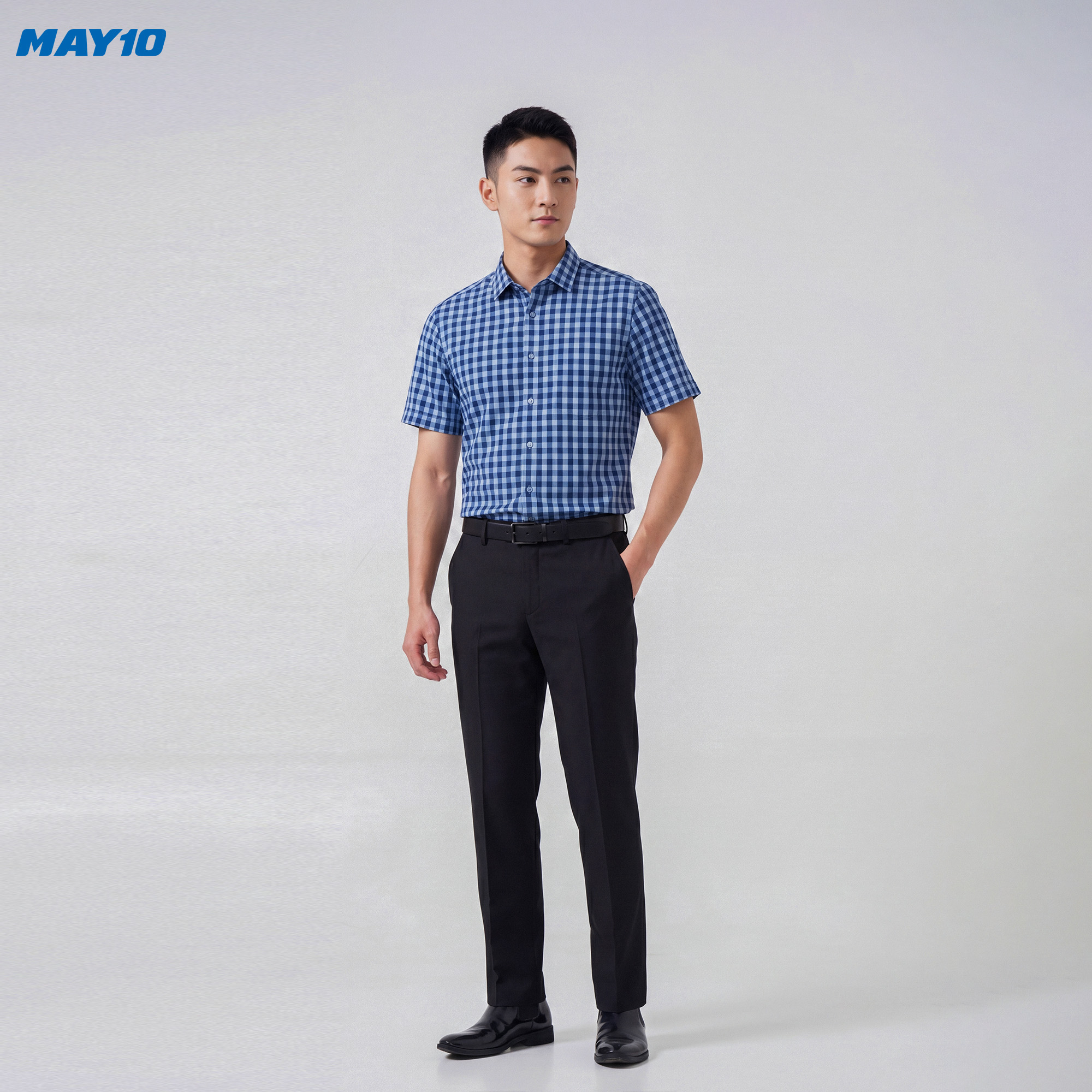 Áo Sơ mi nam cộc tay May 10 form SlimFit mã 010126003 màu 3