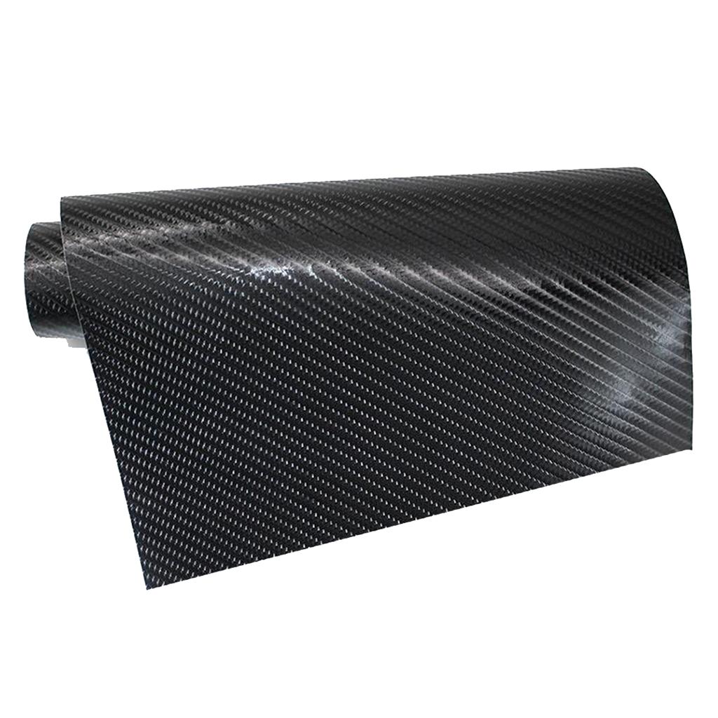 Black Carbon Fiber Film Vinyl Sheet Roll Wrap -30x150cm/11.8x59.1 inch