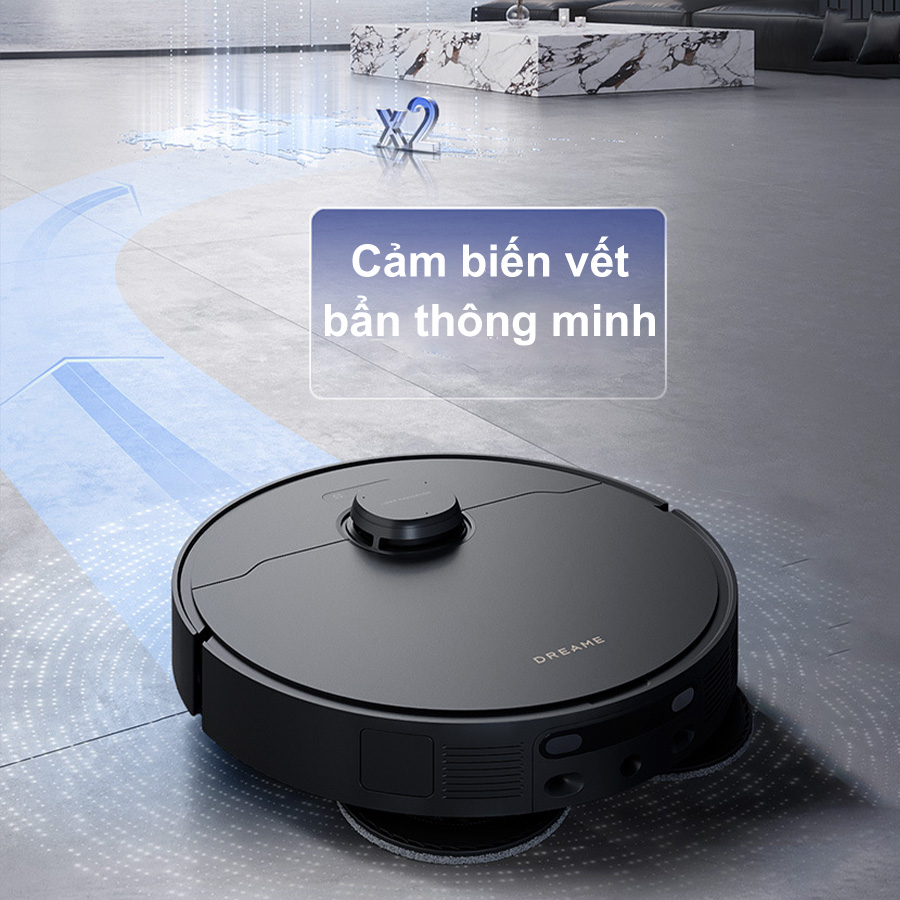 Robot Hút Bụi Lau Nhà Dreame X30 Ultra Camera AI Siêu Thông Minh, Tự Cắt Vụn Tóc Tự Giặt Sấy Nước Nóng Tự Vệ Sinh Dock Sạc Lực Hút 8300 Pa - Hàng Chính Hãng
