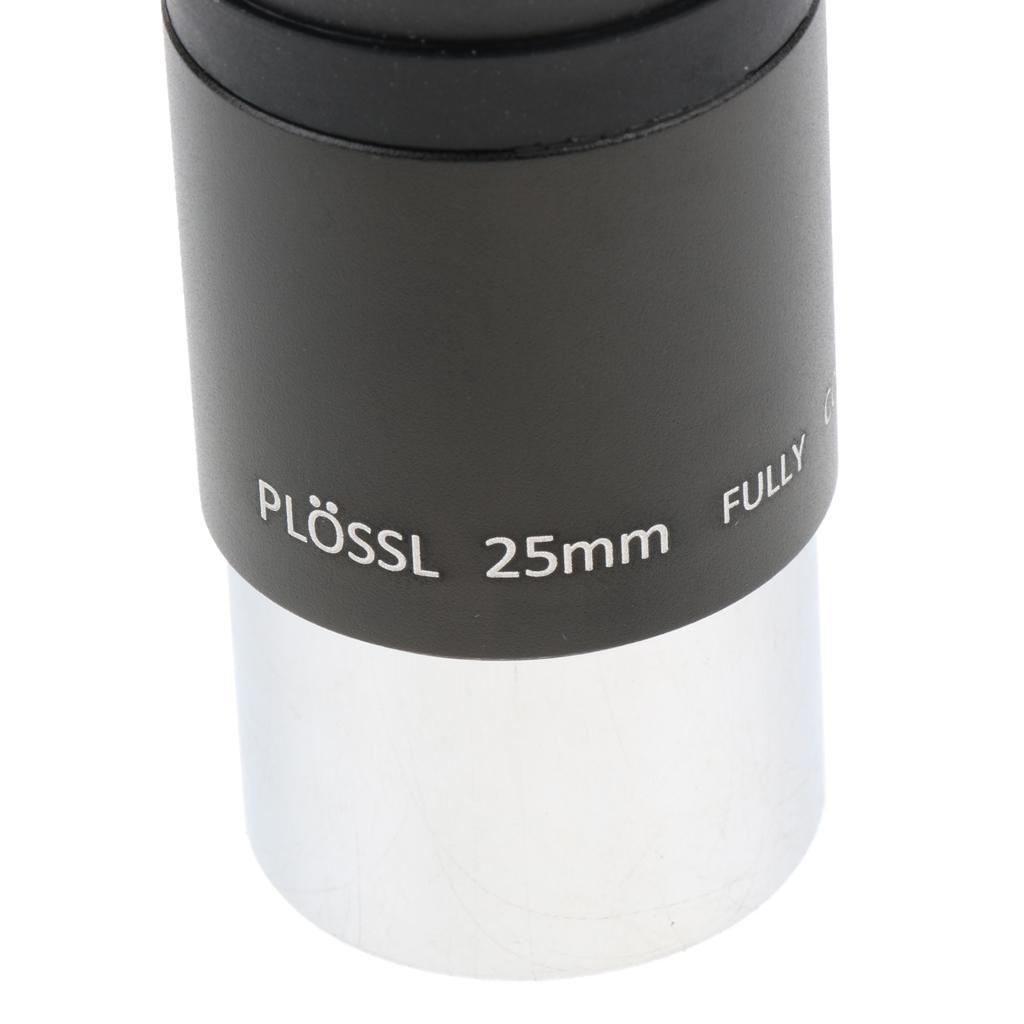25mm 1.25inch Plossl Telescope Eyepiece Lens - 4-element Plossl Design - Threaded for Standard 1.25inch Astronomy Filters