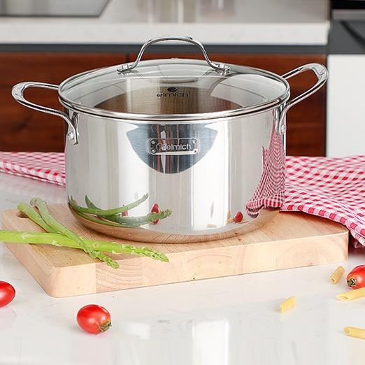 Nồi inox cao cấp 3 lớp đáy liền Trimax EL-3733 size 20cm