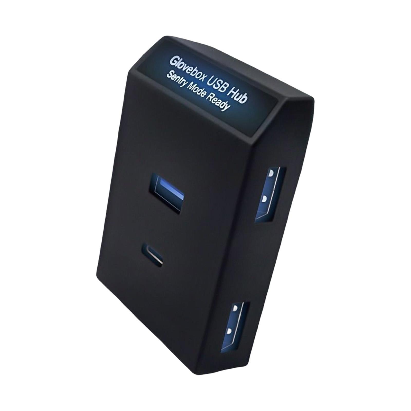 USB Hub Music Listening Fast Charge USB Docking Station for Model Y