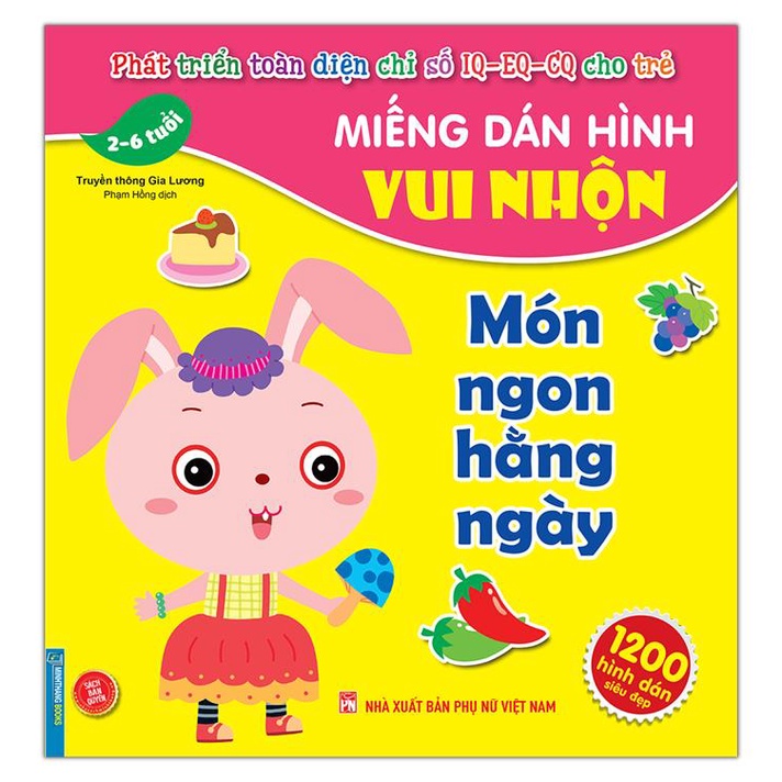 Sách - Miếng dán hình vui nhộn - Món ngon hằng ngày (2-6 tuổi)