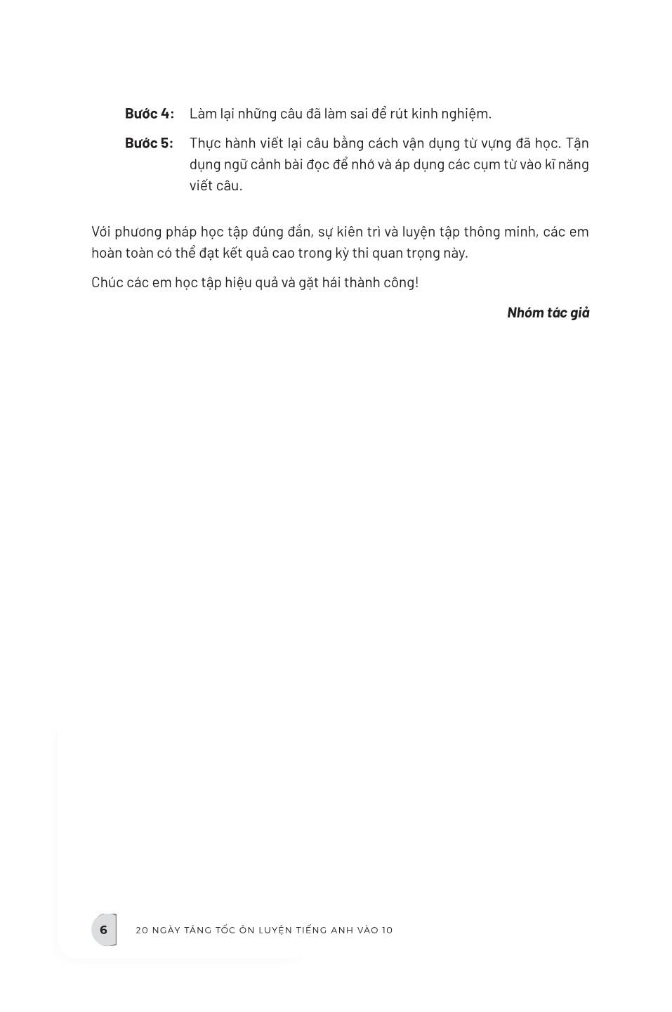 Sách - 20 Ngày Tăng Tốc-Ôn Luyện Tiếng Anh Vào 10 - Tập 1