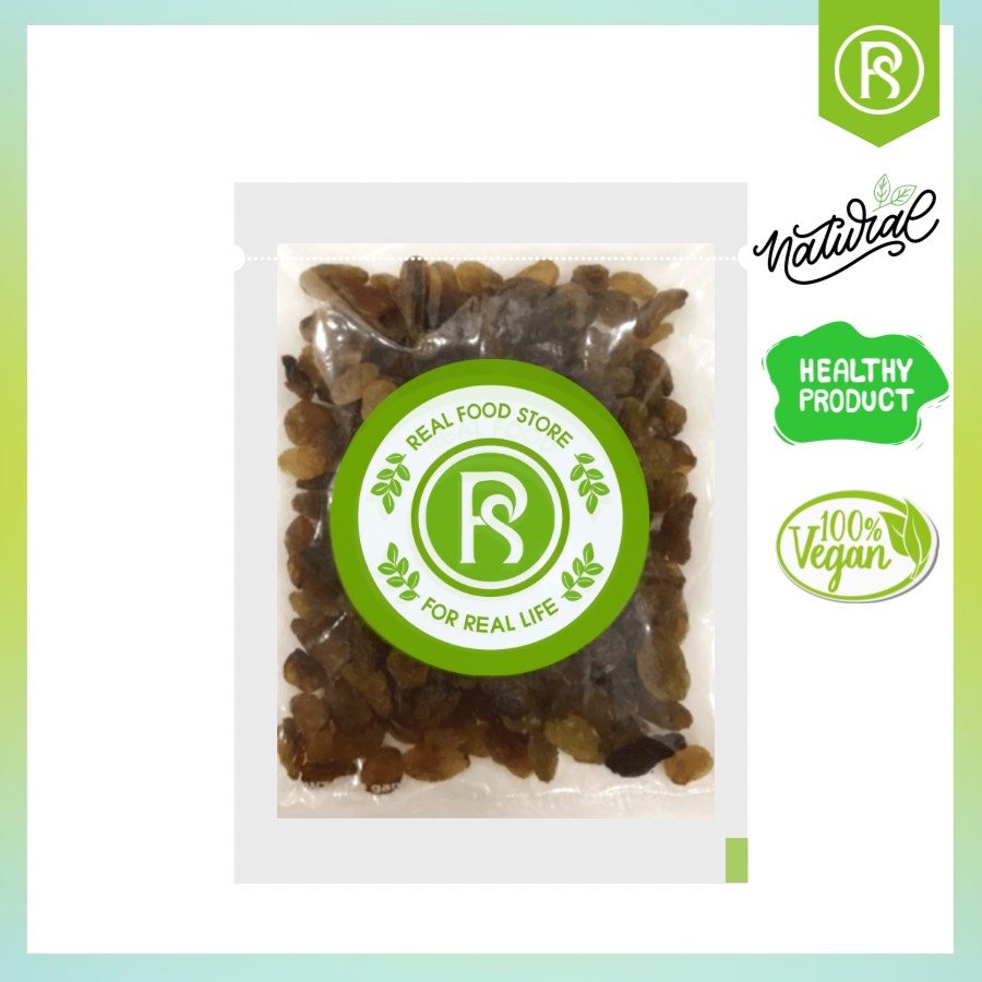 100G Nho Khô Nâu Real Food (Brown Raisin)