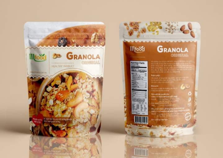 GRANOLA SIÊU HẠT TÚI 500GR (70% HẠT 30% YẾN MẠCH)