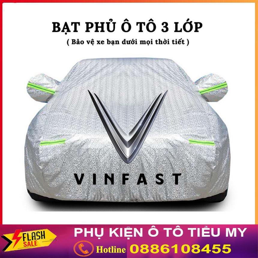 Bạt Phủ Ô Tô VINFAST FADIL, LUX A 2.0, LUX SA 2.0, Chất Liệu Bạt Tráng Nhôm 3 lớp,  có phản quang