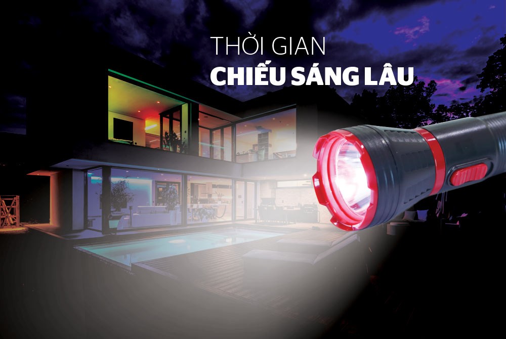 Đèn pin tay cầm SUNHOUSE – cỡ lớn SHE-4111 - Hàng chính hãng