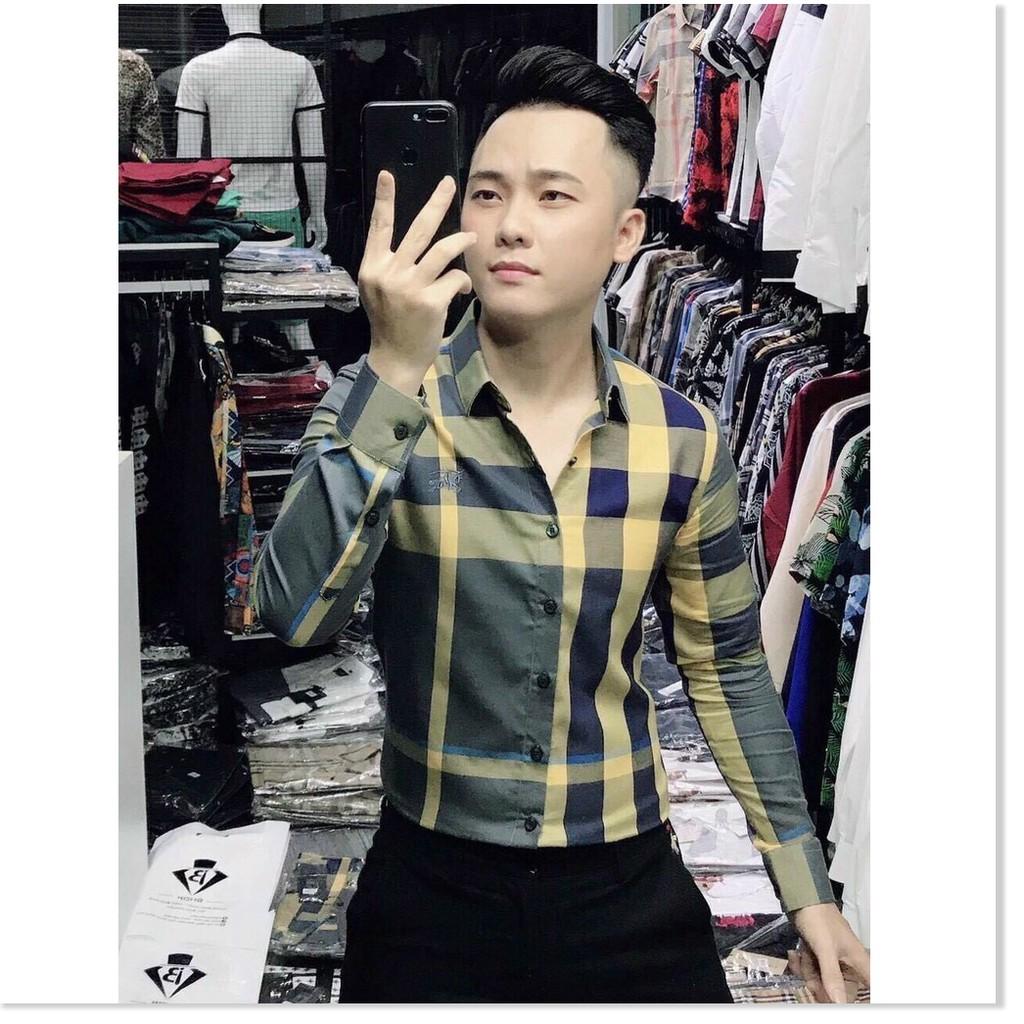 ÁO SƠ MI NAM DÀI TAY , CARO CỰC CHẤT , DÀNH CHO GIỚI TRẺ LANA FASHION