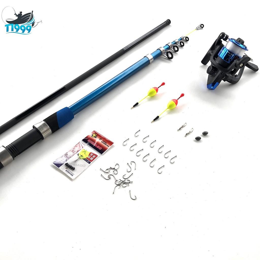 Bộ cần câu máy shimano rút gọn , kèm phụ kiện , đặc biệt tặng 1 cần tay shimano 2m7 - - Top1VN