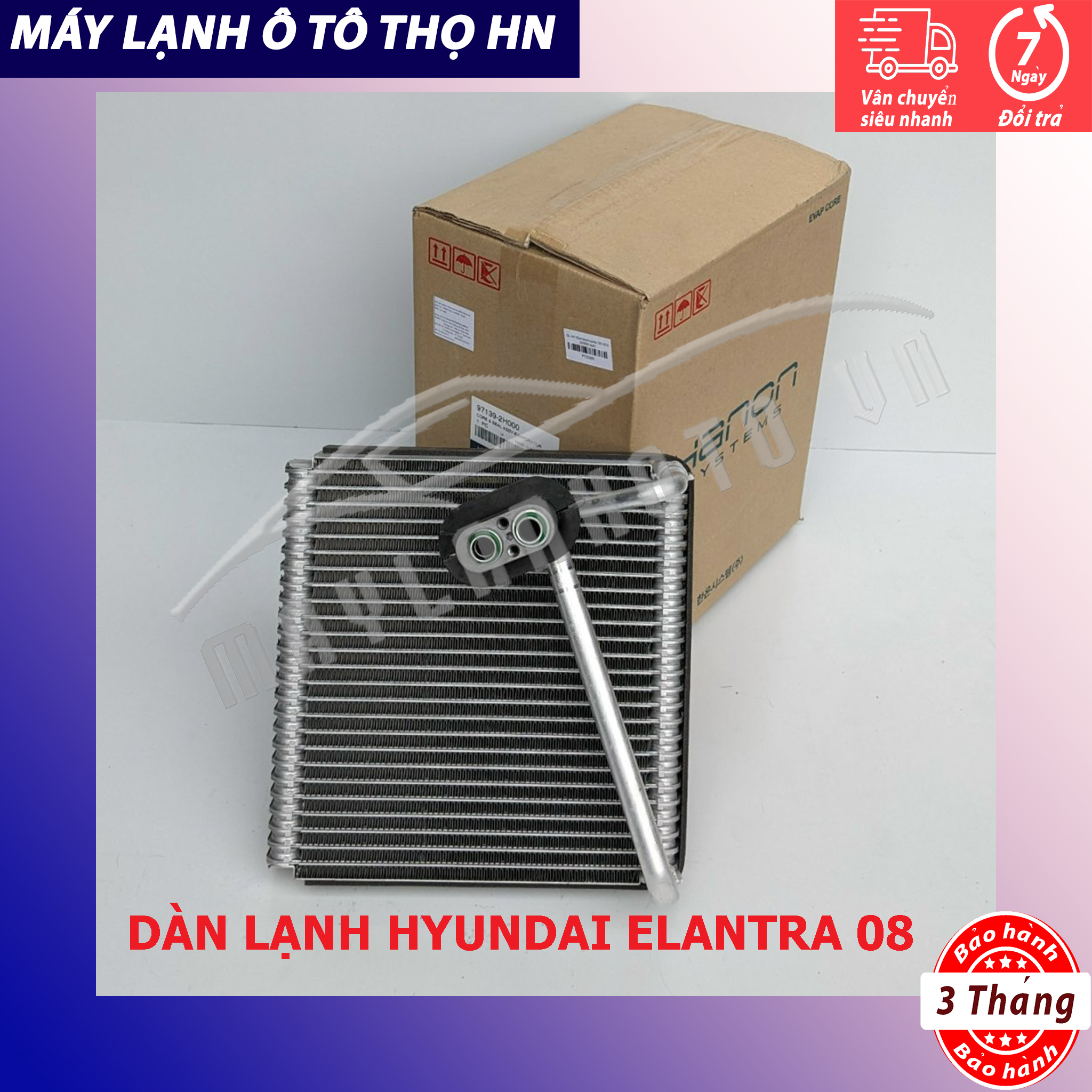 Dàn (giàn) lạnh Hyundai Elantra - Avante 2006 2007 2008 2009 2010 2011 hàng xịn Hàn Quốc 06 07 08 09 10 11