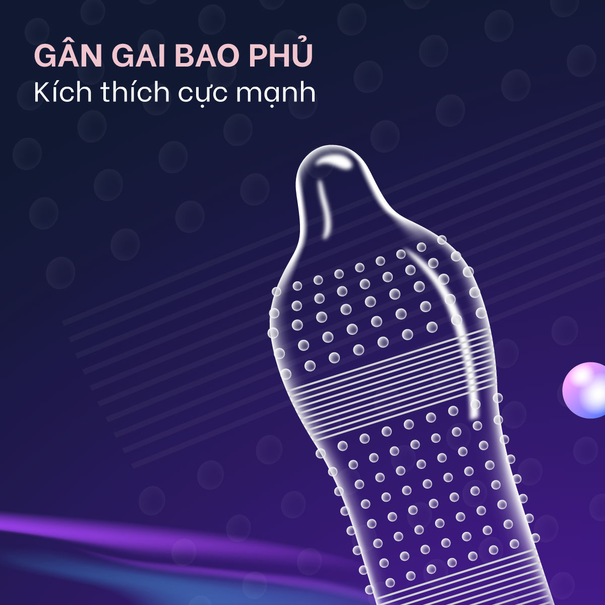 [Hộp 10 cái] Bao cao su Shell Giant Entering - Gân nổi, bi tăng 3cm