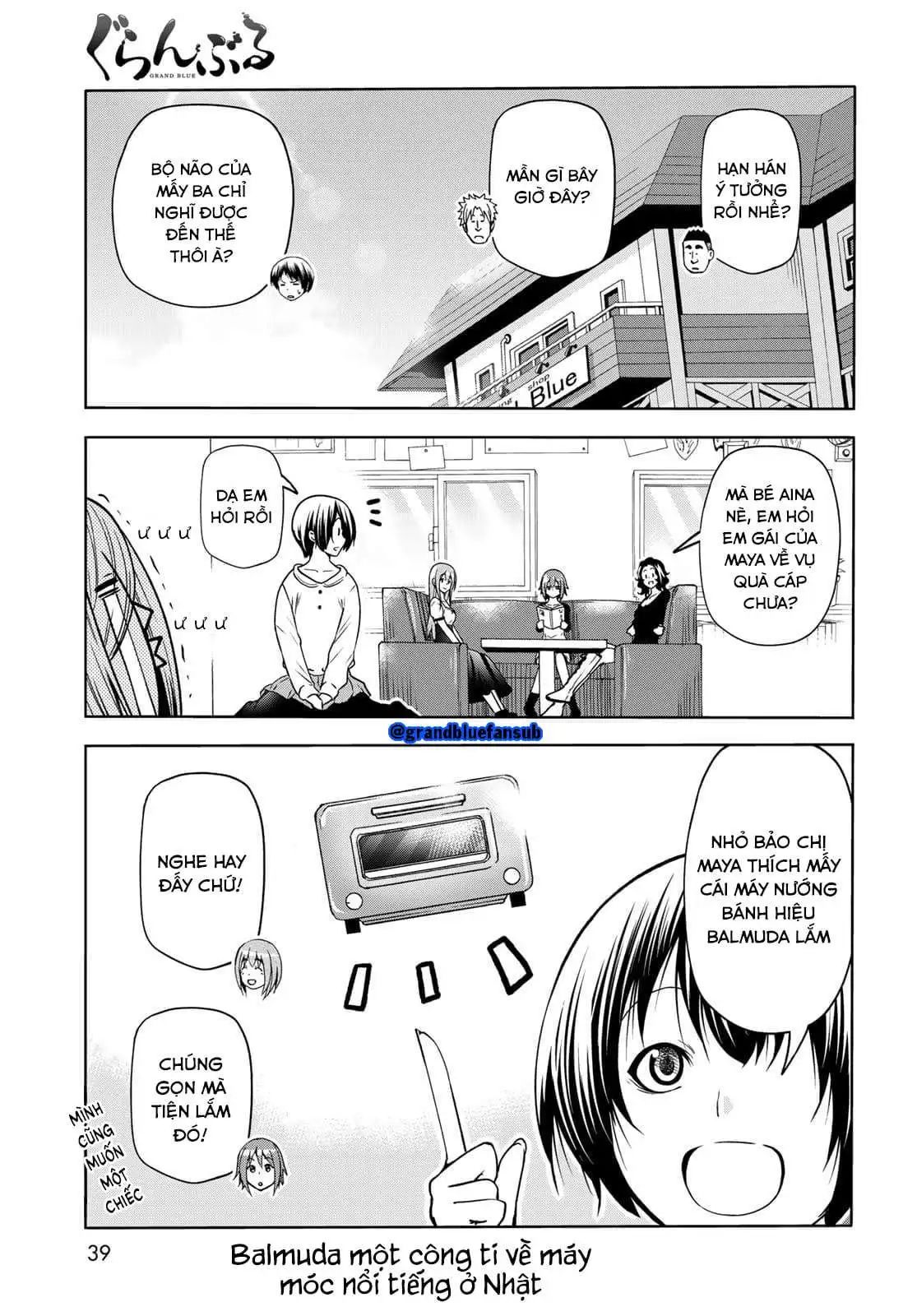 cô gái thích lặn - grand blue chapter 73 3