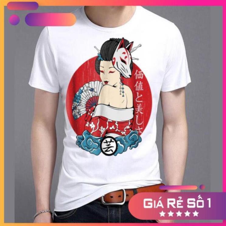 Áo thun nam nữ geisha Nhật Bản 32