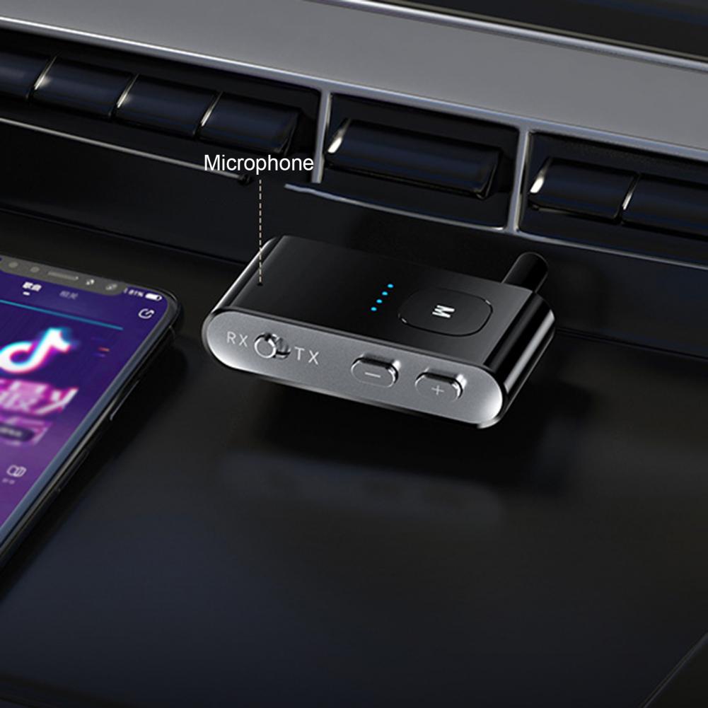 Hàng Chính Hãng - Bộ Thu Phát Âm Thanh BR02 Bluetooth 5.0 Phạm Vi 10m Hỗ Trợ aptX Low Lantency Chống Ồn CVC Hỗ Trợ Thẻ Nhớ Lên Tới 128Gb Tích Hợp Micro Remote Chế Độ Thu Phát Linh Hoạt Nhỏ Gọn Kết Nối Dễ Dàng Điện Thoại Xe Hơi Oto - ROGTZ