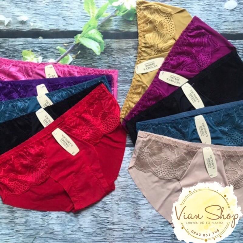 Quần lót nữ đúc su thun lạnh pha ren mềm mại, thoáng khí, thông hơi
