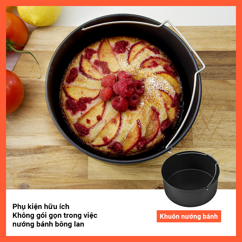 Bộ Phụ Kiện Nồi Chiên Không Dầu 5.5L/5.8 QT COSORI 6 Món - Hàng Chính Hãng