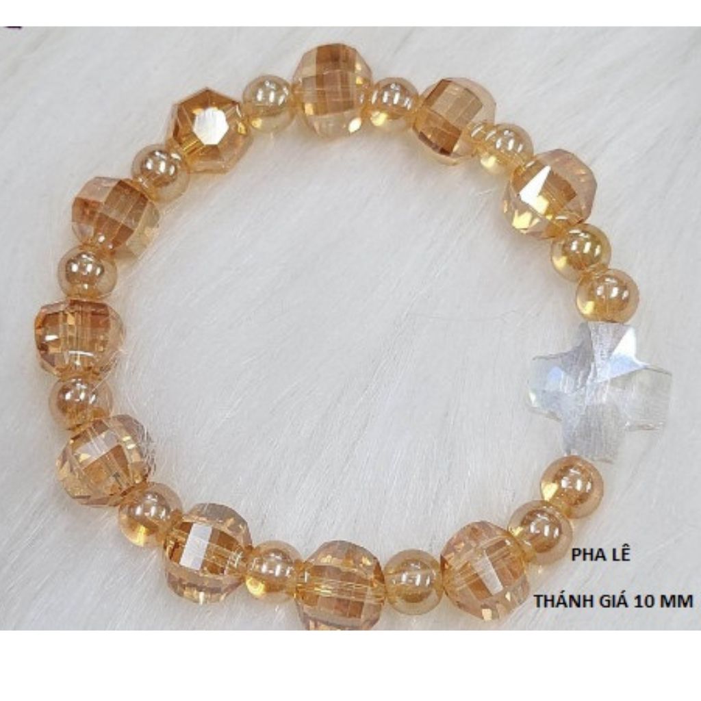 Vòng tay Pha lê Thánh giá- Size đá 10 mm. Thánh giá có 5 màu