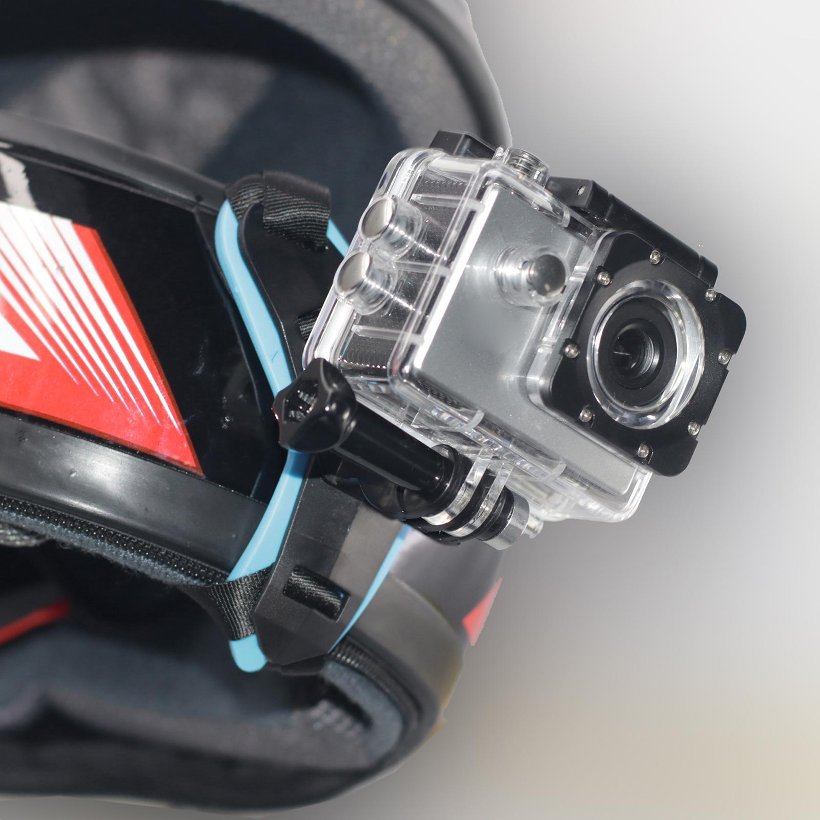 Helmet Chin Strap Mount for GoPro Hero 9/8/7//6/5 blue